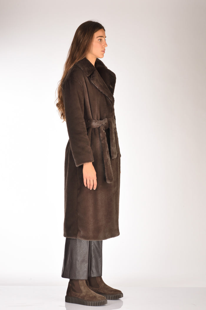 Herno Cappotto Soft Marrone Donna - 4