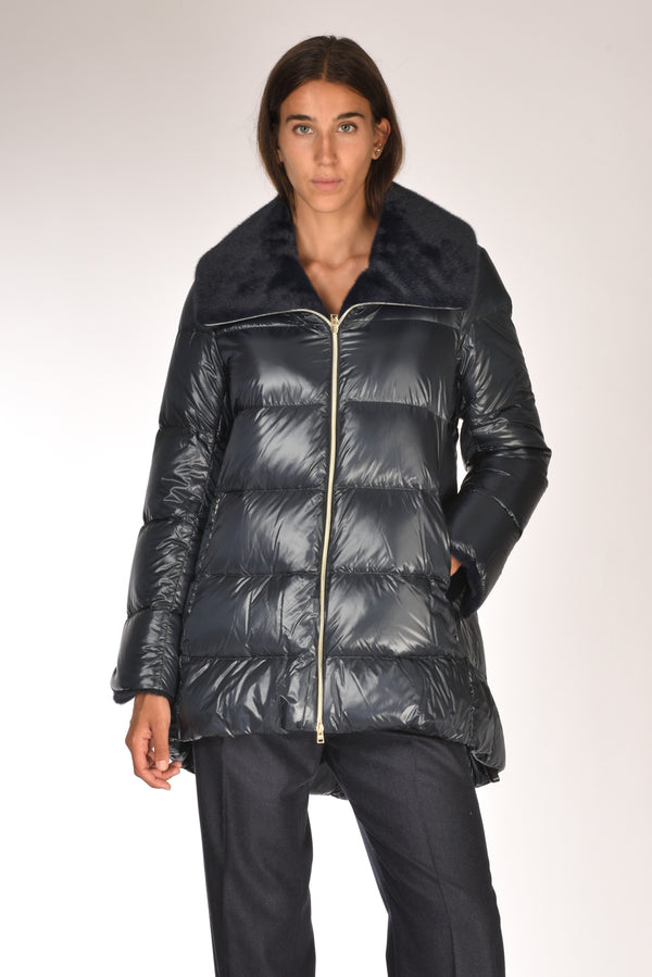 Herno Piumino A Shape Blu Donna