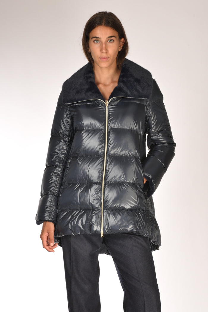 Herno Piumino A Shape Blu Donna - 1