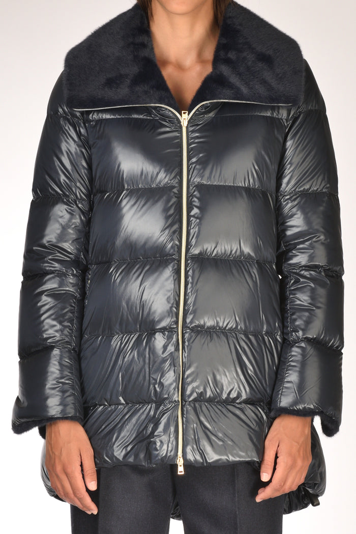Herno Piumino A Shape Blu Donna - 3