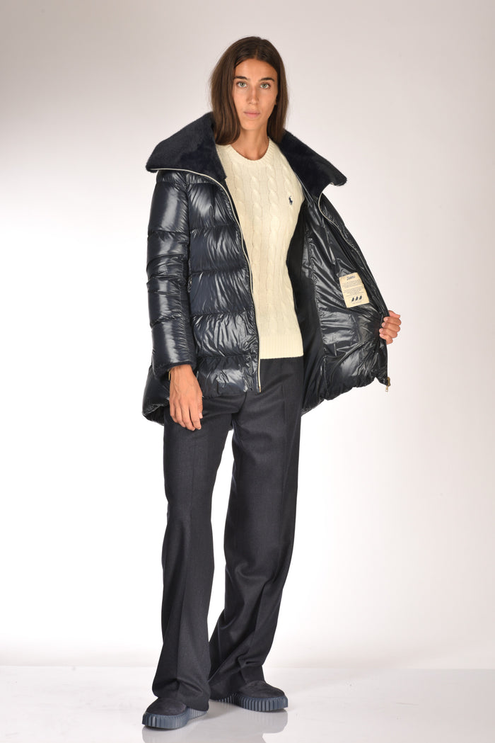 Herno Piumino A Shape Blu Donna - 6