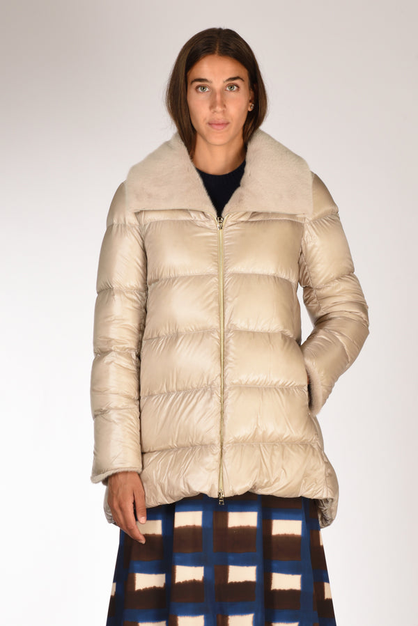 Herno Piumino A Shape Beige Donna
