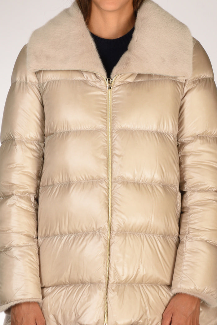 Herno Piumino A Shape Beige Donna - 3