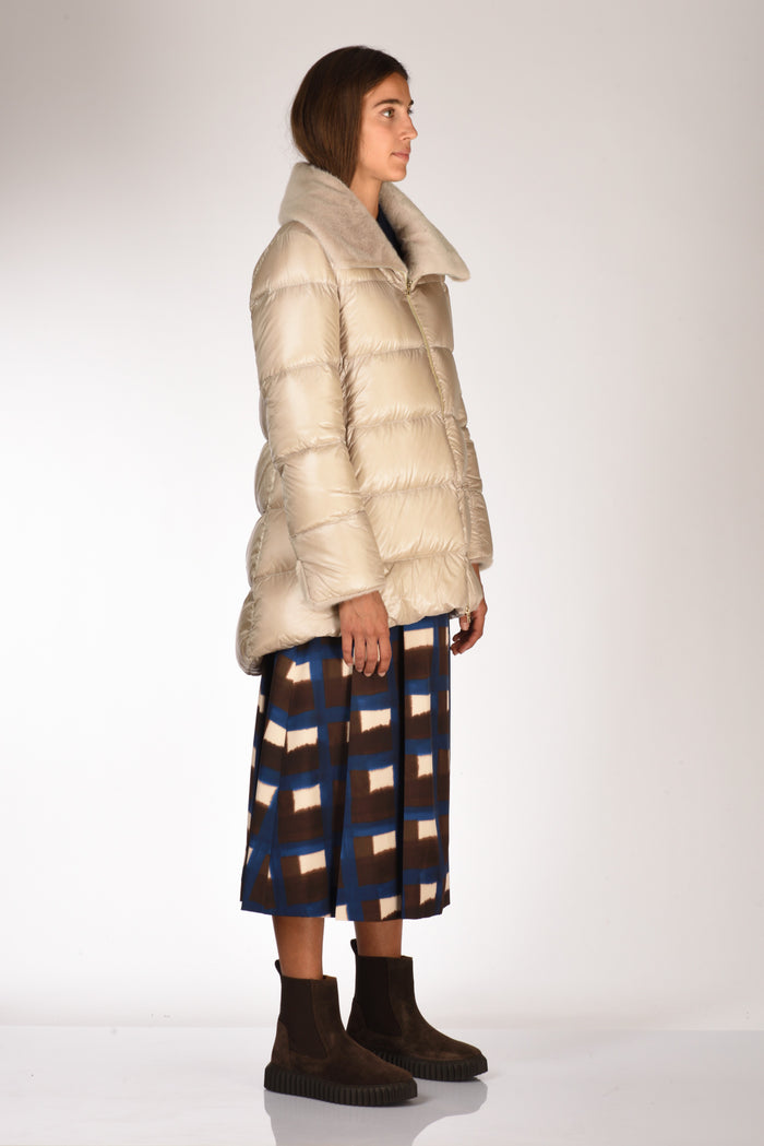 Herno Piumino A Shape Beige Donna - 4