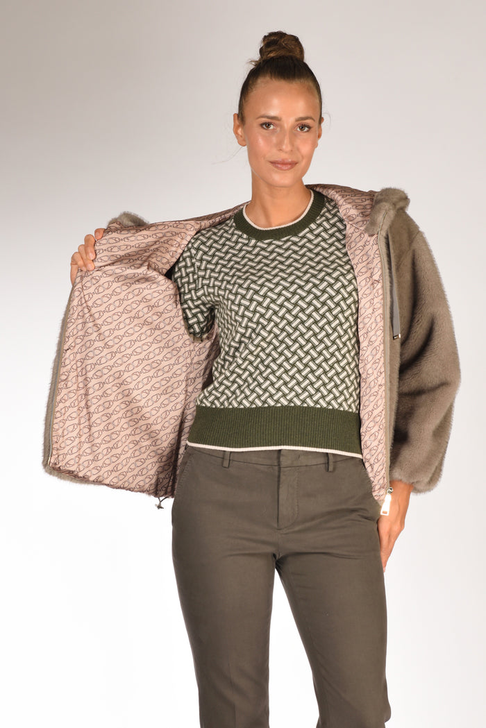 Herno Bomber Soft Grigio Donna - 7