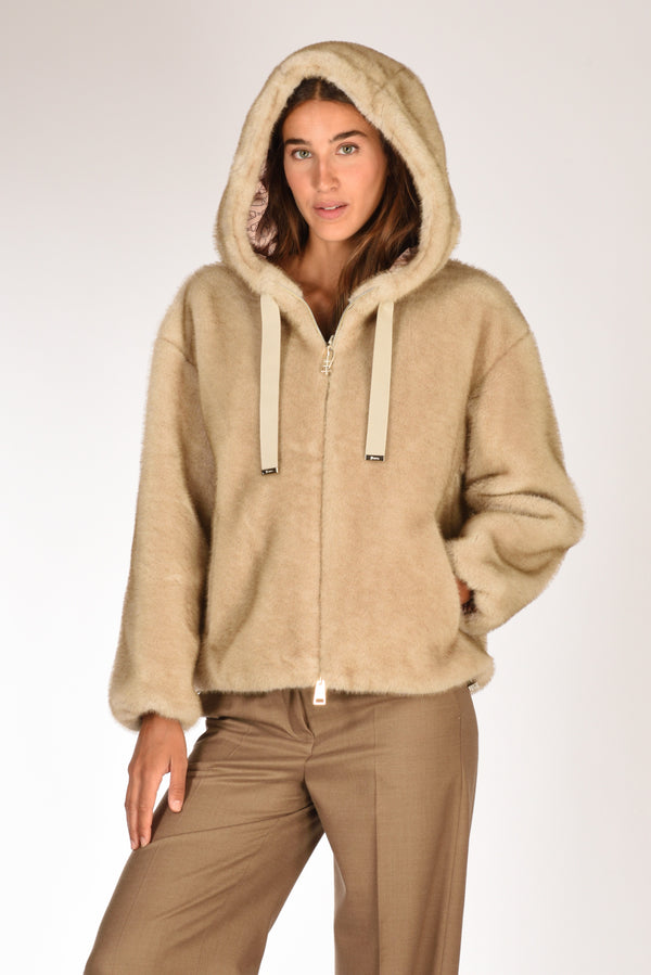 Herno Bomber Soft Beige Donna