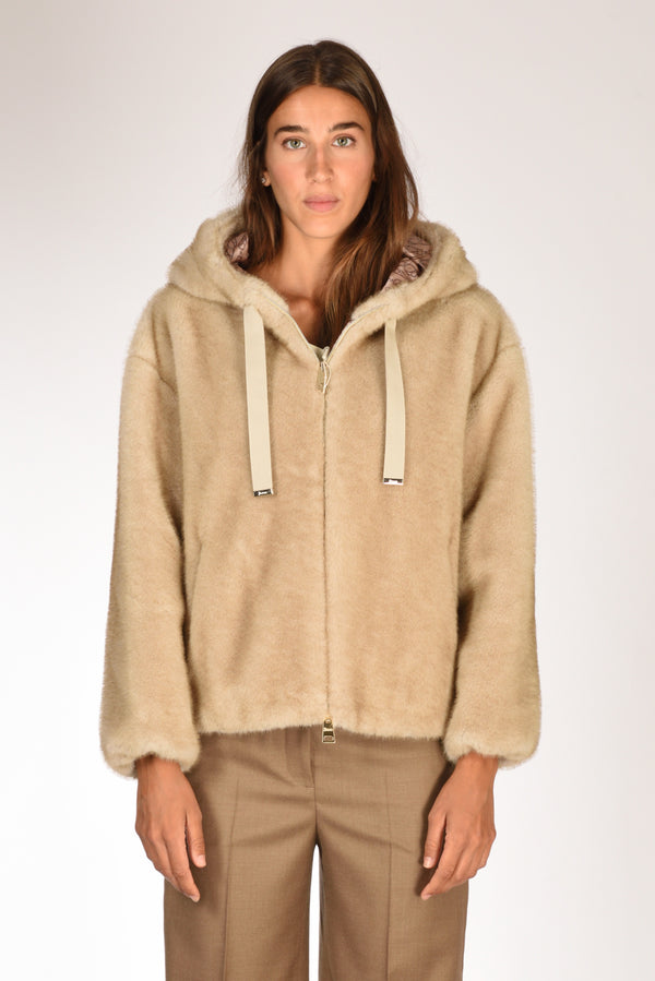 Herno Bomber Soft Beige Donna-2
