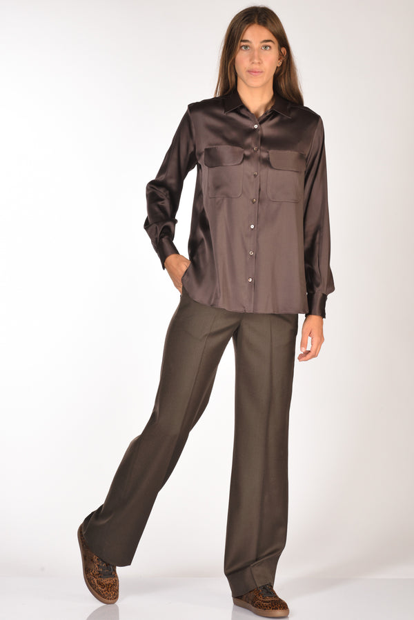 Briglia 1949 Pantalone Lutetta Marrone Donna-2