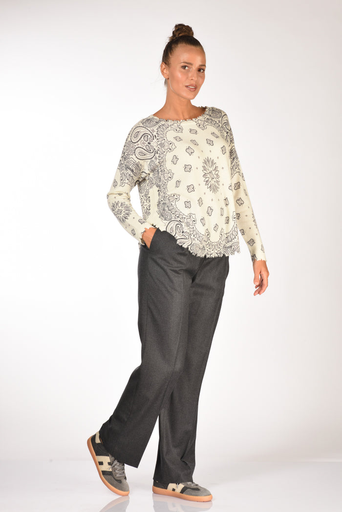Briglia 1949 Pantalone Orgonovo Grigio Scuro Donna - 2