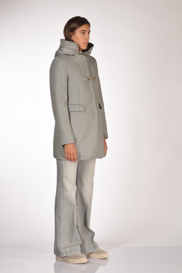 Fay Cappotto Toggle Grigio Chiaro Donna - 4