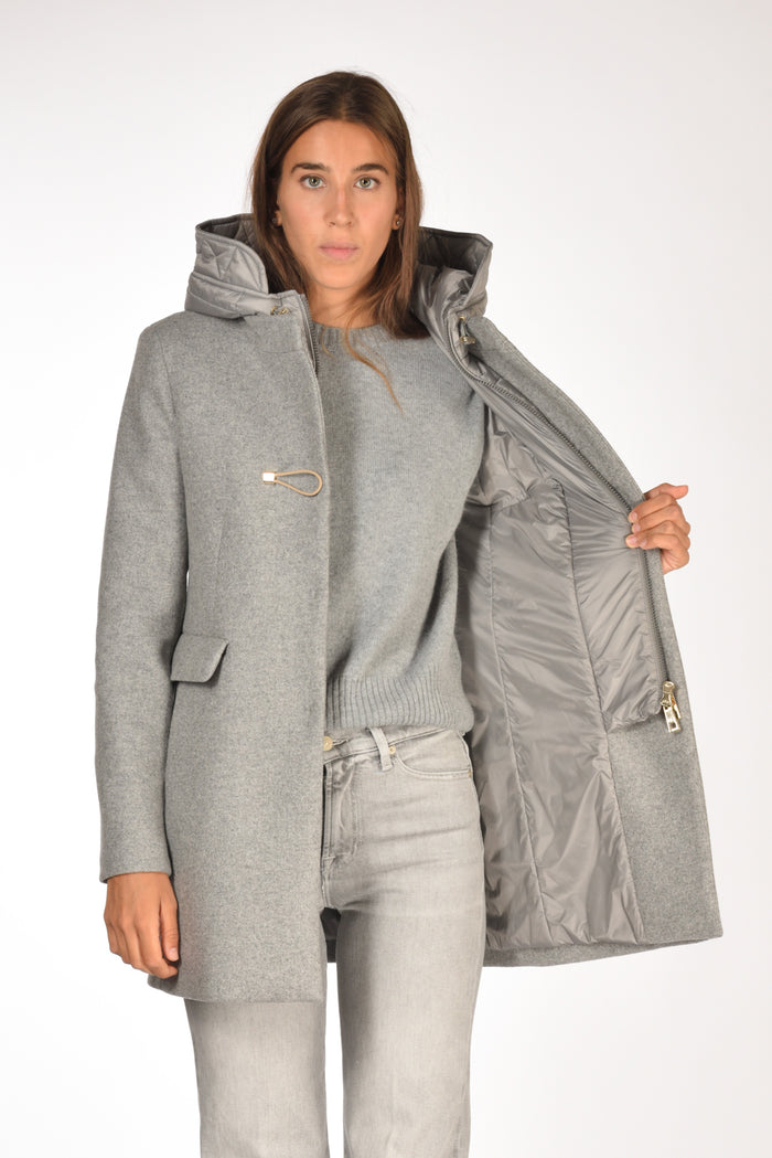 Fay Cappotto Toggle Grigio Chiaro Donna - 7