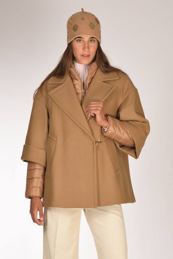 Fay Cappa Double Beige Scuro Donna
