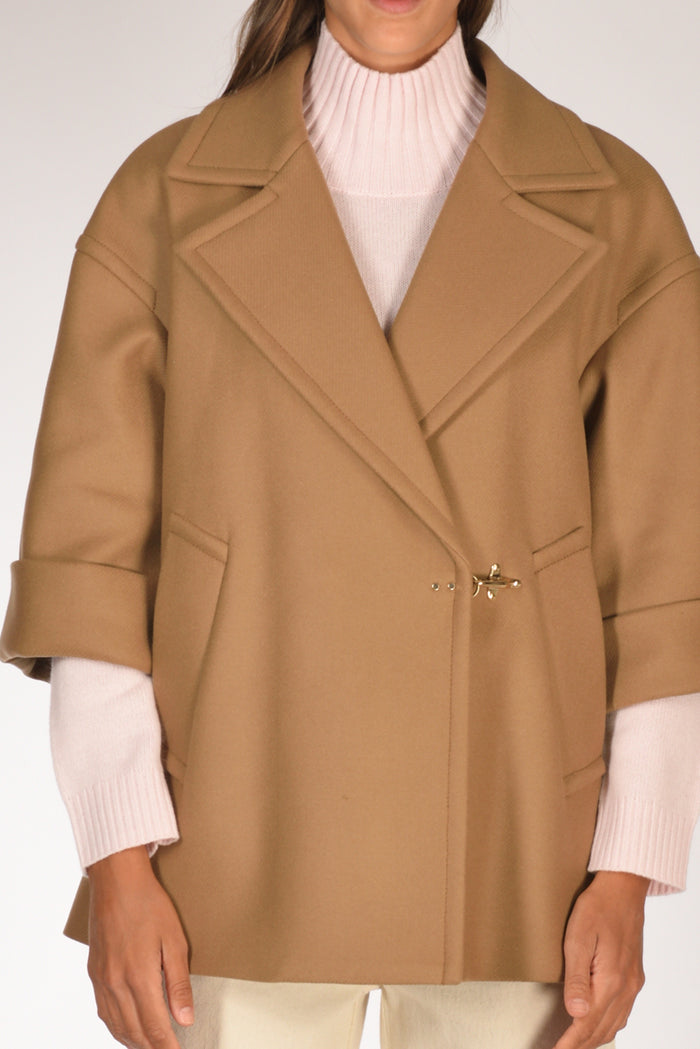 Fay Cappa Double Beige Scuro Donna - 12