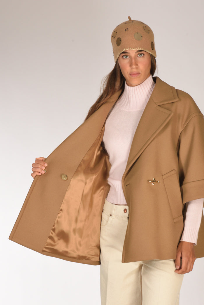Fay Cappa Double Beige Scuro Donna - 15
