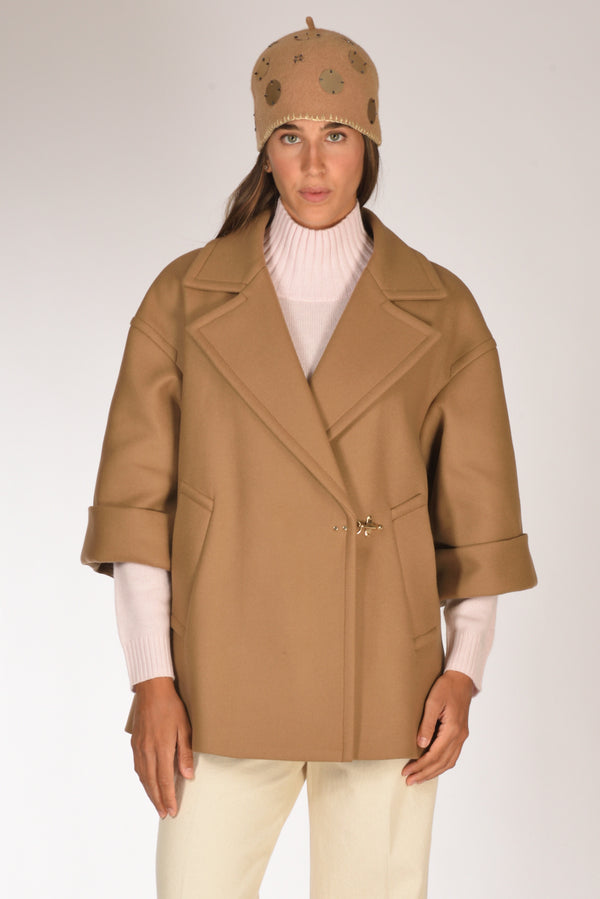 Fay Cappa Double Beige Scuro Donna-2