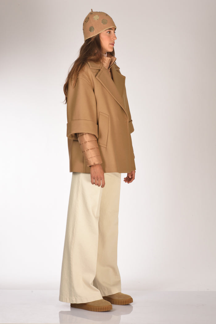 Fay Cappa Double Beige Scuro Donna - 5