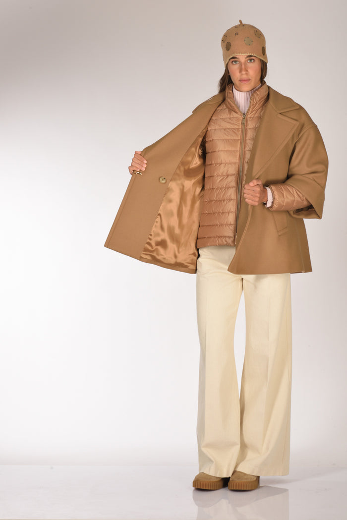 Fay Cappa Double Beige Scuro Donna - 7