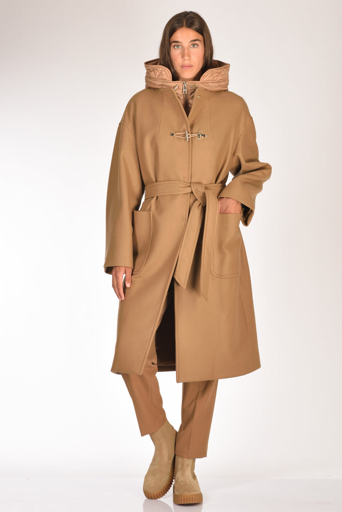 Fay Cappotto Toggle Beige Scuro Donna - 1