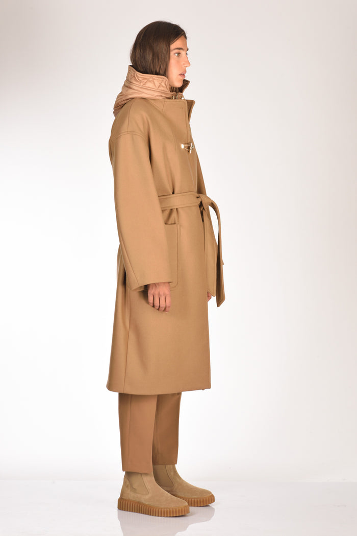 Fay Cappotto Toggle Beige Scuro Donna - 4