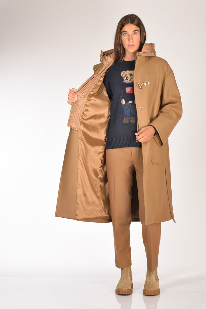 Fay Cappotto Toggle Beige Scuro Donna - 7