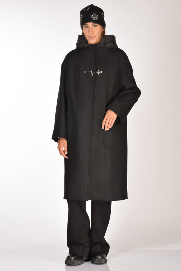 Fay Cappotto Toggle Nero Donna