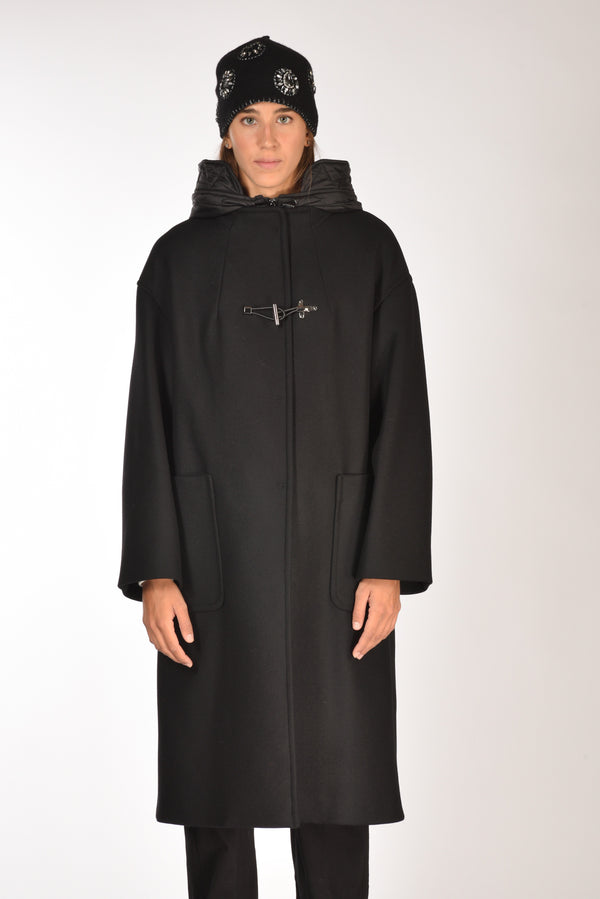 Fay Cappotto Toggle Nero Donna-2