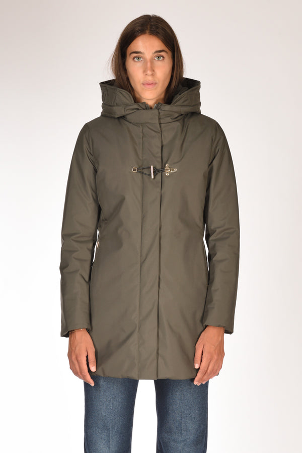 Fay Cappotto Toggle Verde Donna-2
