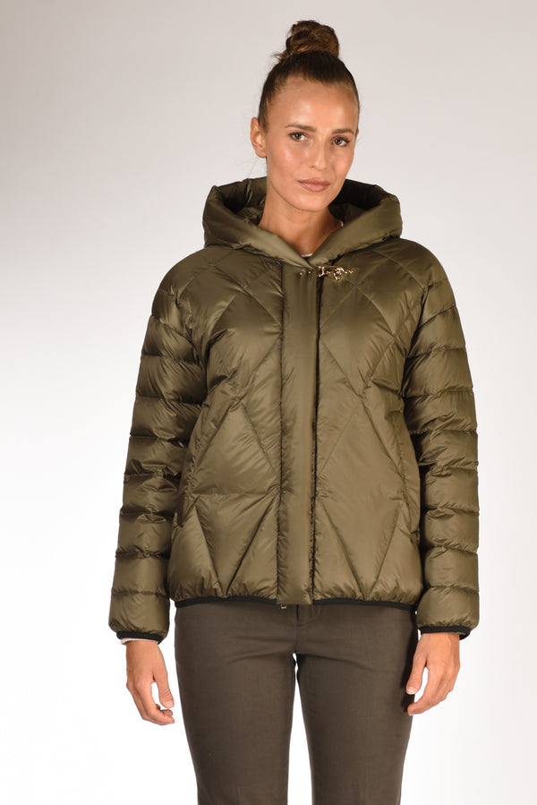 Fay Piumino Argyle Verde Donna-2