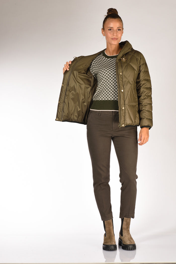 Fay Piumino Argyle Verde Donna - 6