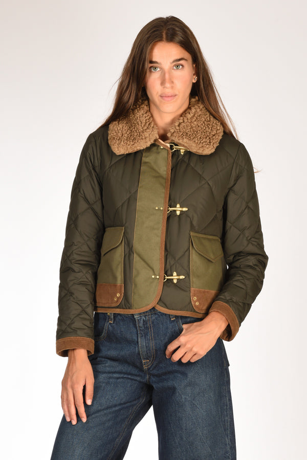Fay Giacca 3 Ganci Verde/beige Donna
