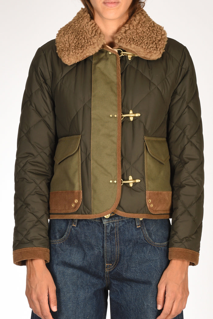 Fay Giacca 3 Ganci Verde/beige Donna - 3