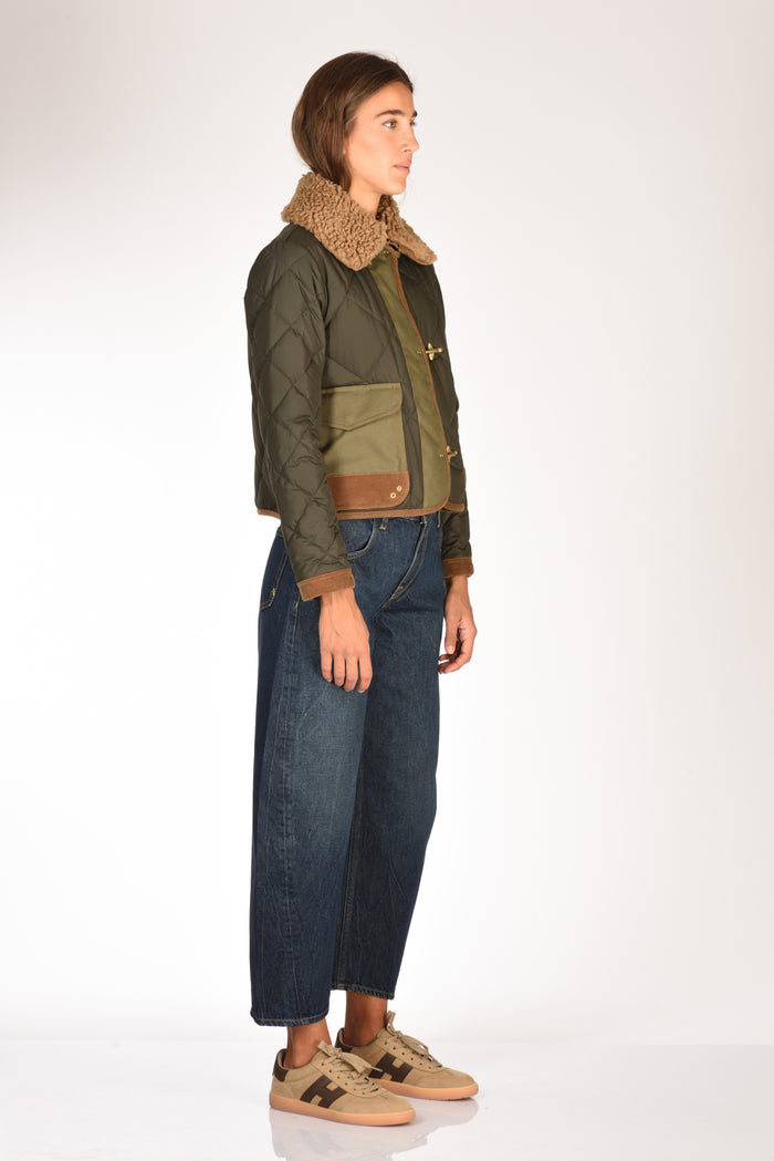 Fay Giacca 3 Ganci Verde/beige Donna - 4