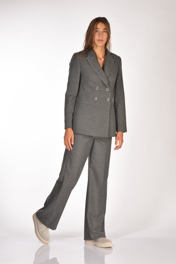 Gabriele Bellini Pantalone Grigio Donna-2