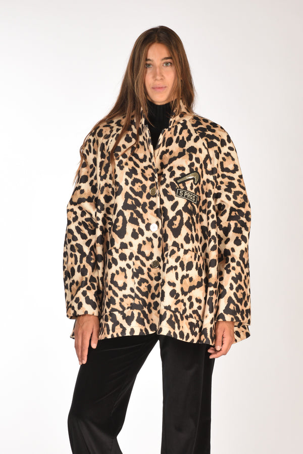 5 Progress Giacca Macula Marrone/beige Donna