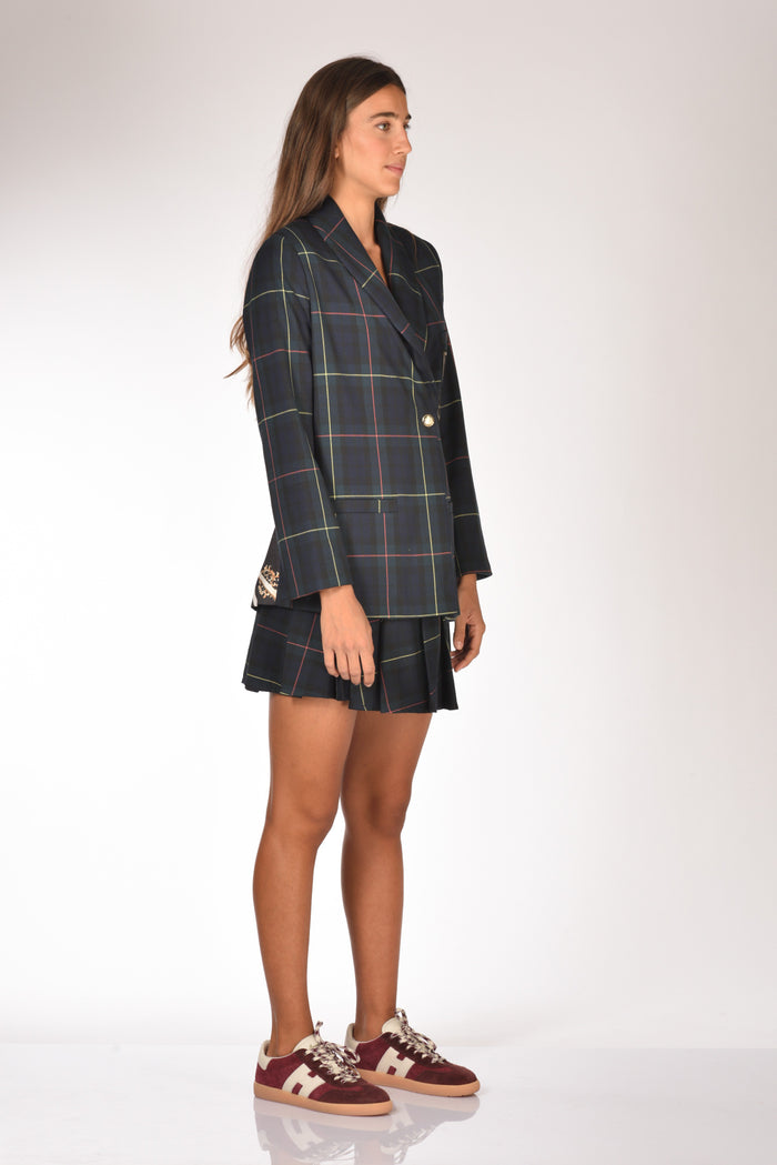 5 Progress Giacca Tartan Verde Donna - 4