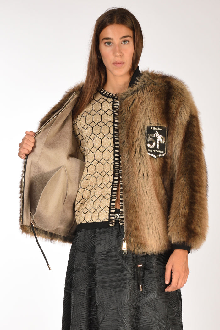 5 Progress Giacca Ecof Marrone Donna - 6