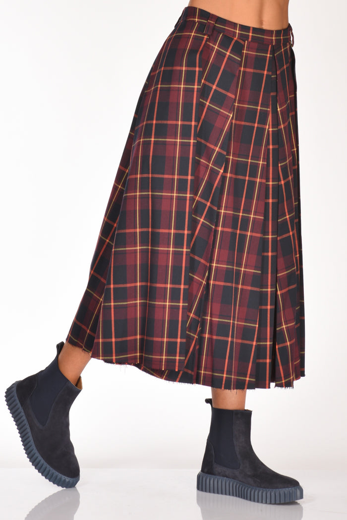 5 Progress Gonna Tartan Bordeaux Donna - 2