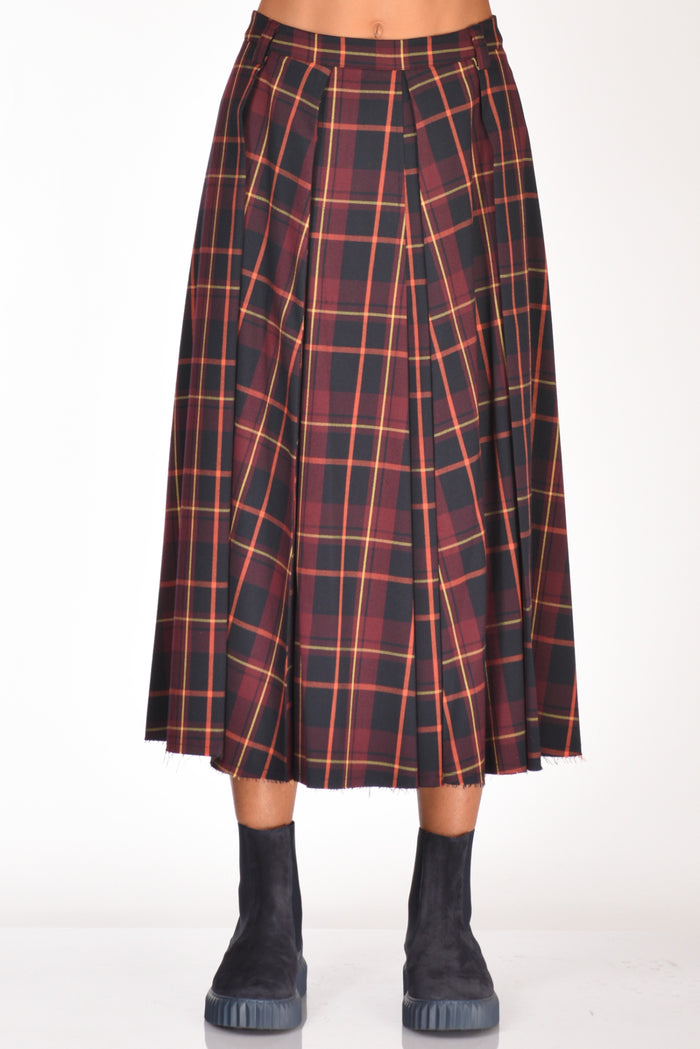5 Progress Gonna Tartan Bordeaux Donna - 3
