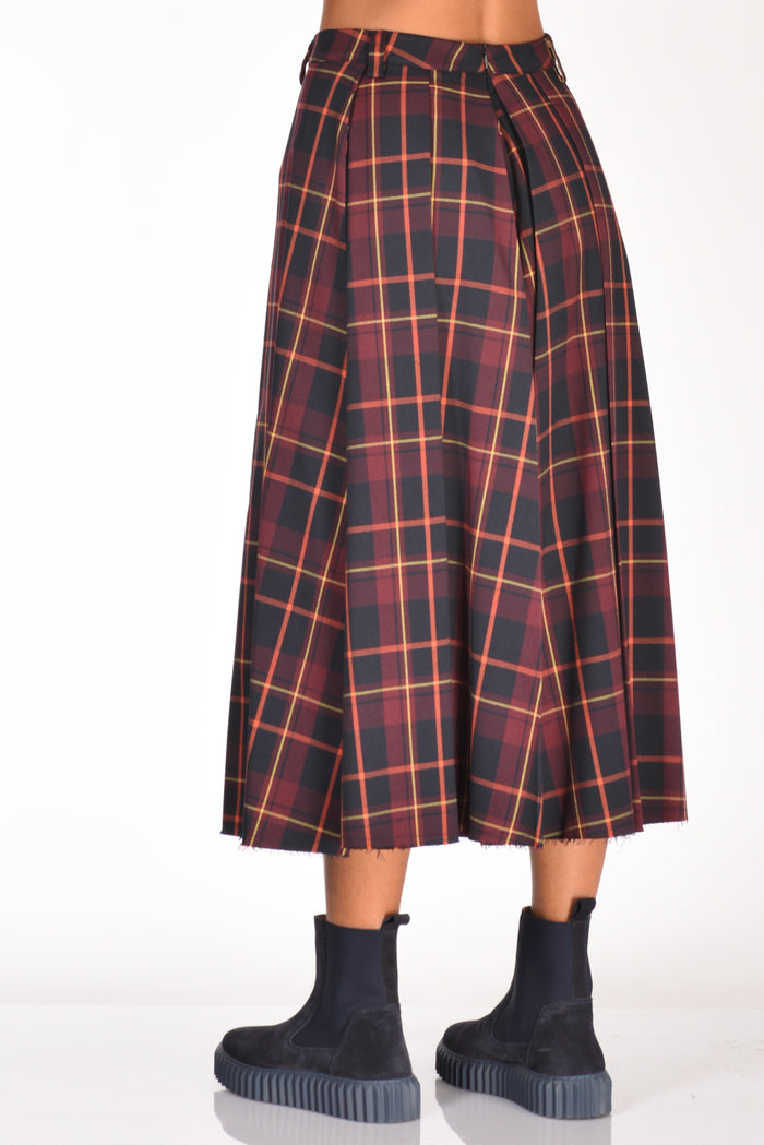 5 Progress Gonna Tartan Bordeaux Donna - 6