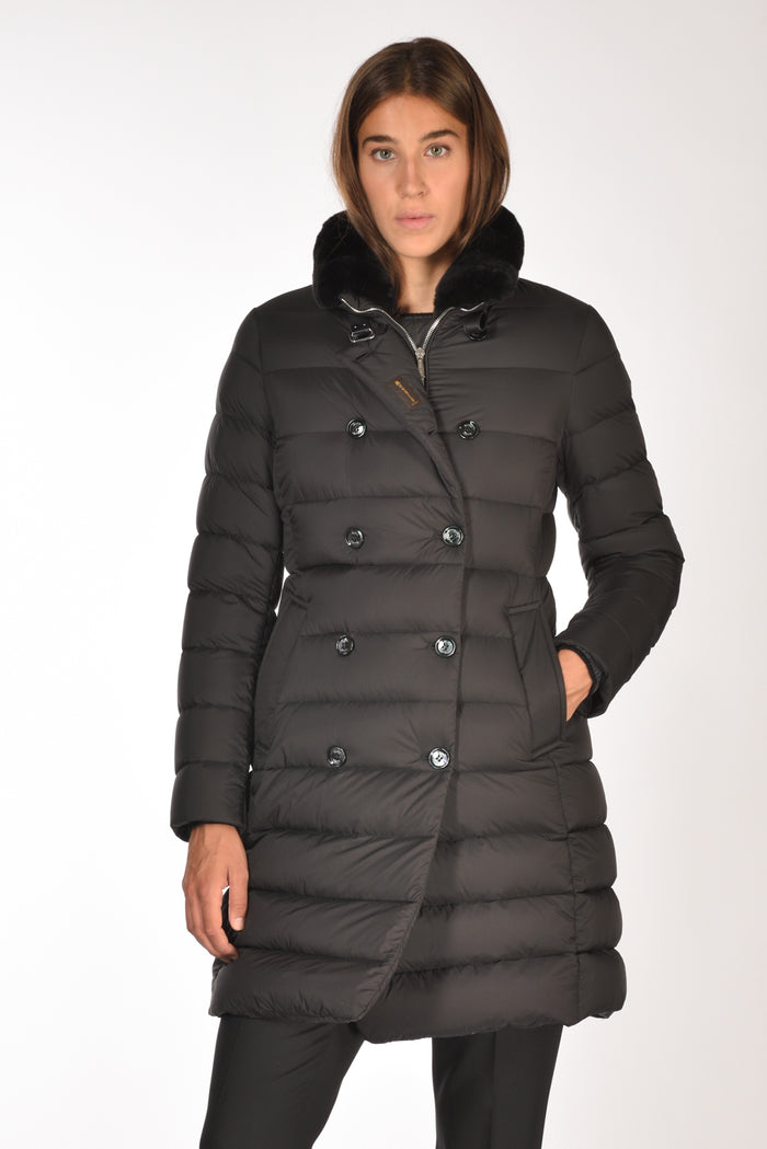 Moorer Piumino Longan Nero Donna - 1