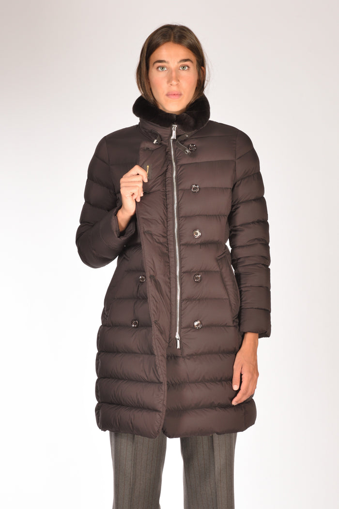 Moorer Piumino Longan Marrone Donna - 6