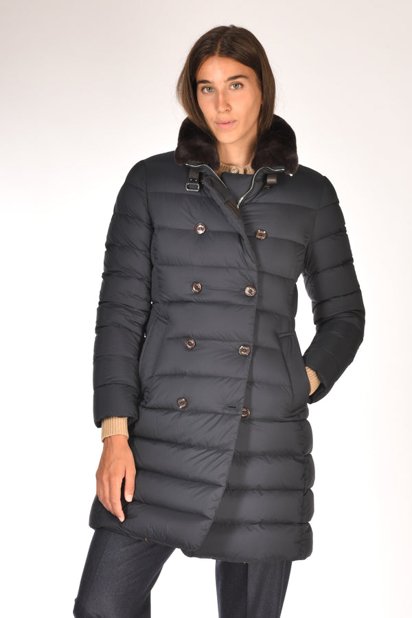 Moorer Piumino Longan Blu Donna