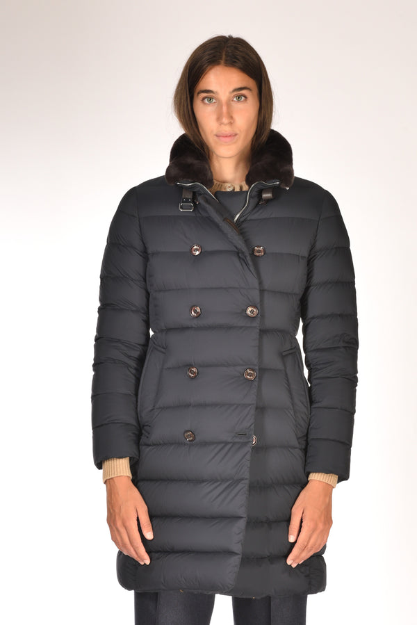 Moorer Piumino Longan Blu Donna-2