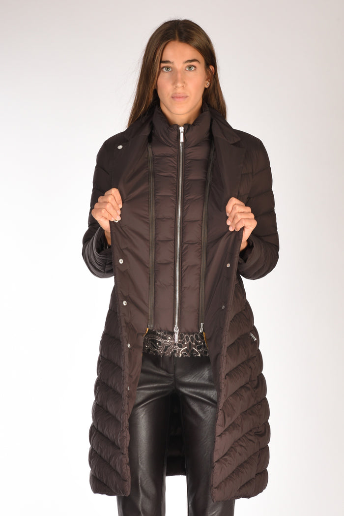 Moorer Piumino Odette Marrone Donna - 6