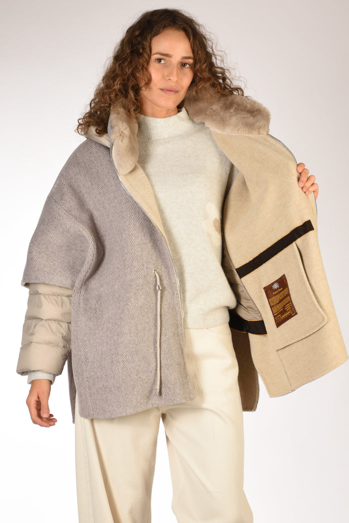 Moorer Piumino Raja Beige Chiaro/beige Donna - 6
