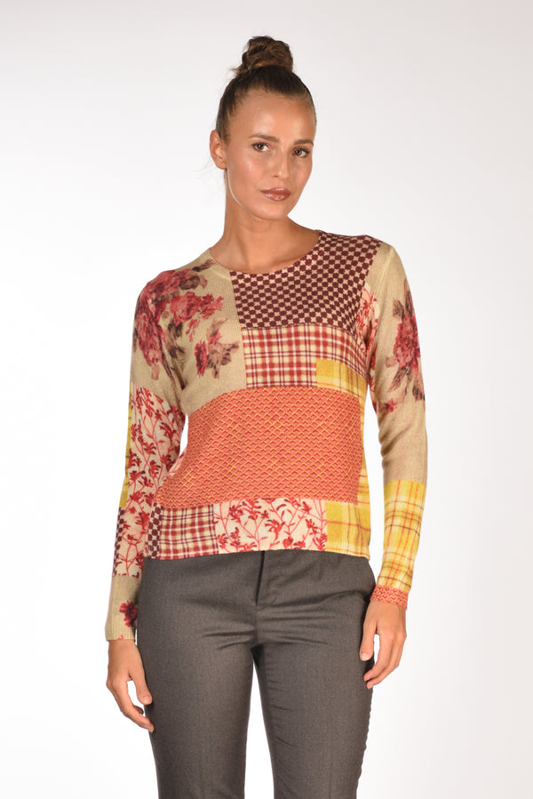 In Bed With You Maglia Stampata Beige/multicolor Donna-2
