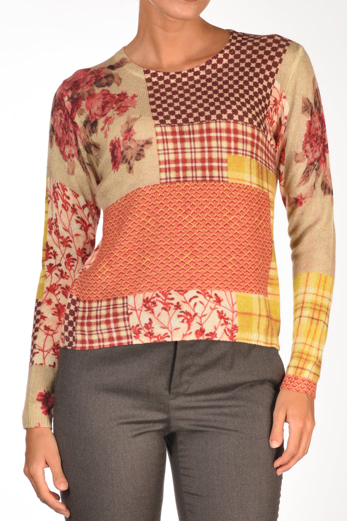 In Bed With You Maglia Stampata Beige/multicolor Donna - 3