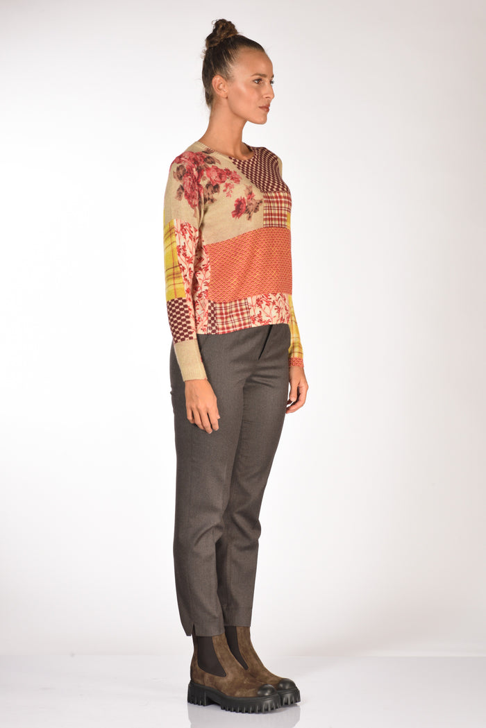In Bed With You Maglia Stampata Beige/multicolor Donna - 4
