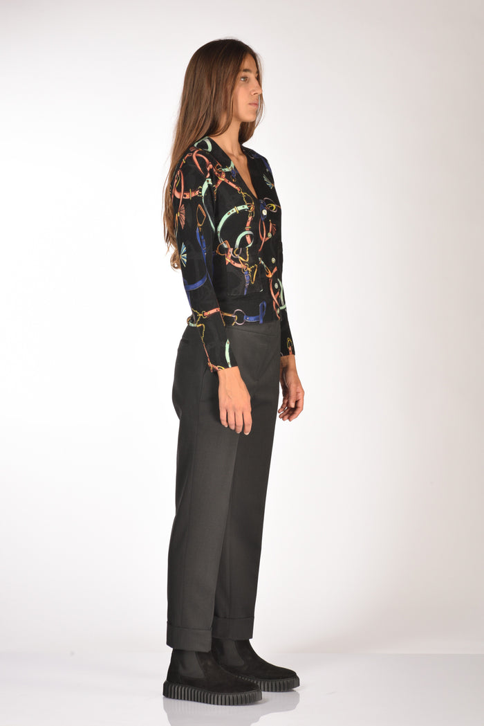 In Bed With You Maglia Stampata Nero/multicolor Donna - 4