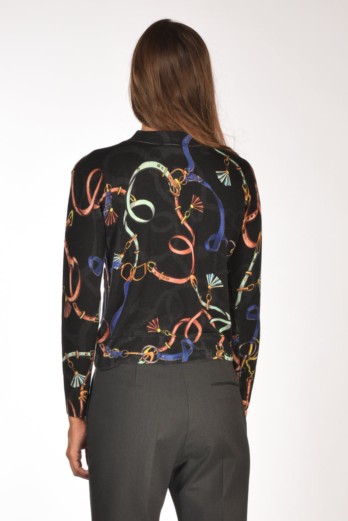In Bed With You Maglia Stampata Nero/multicolor Donna - 5